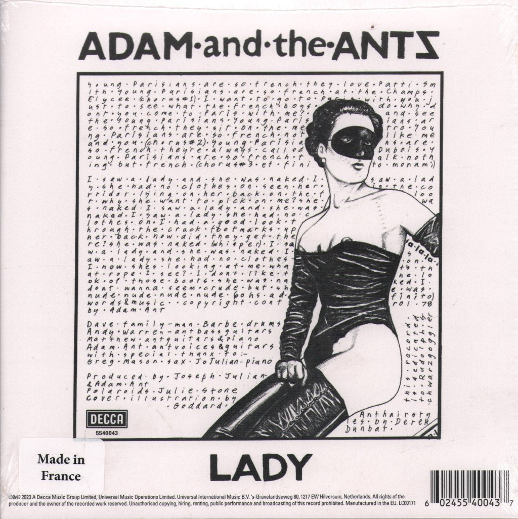 Adam And The Ants - Young Parisians - 7 Inch