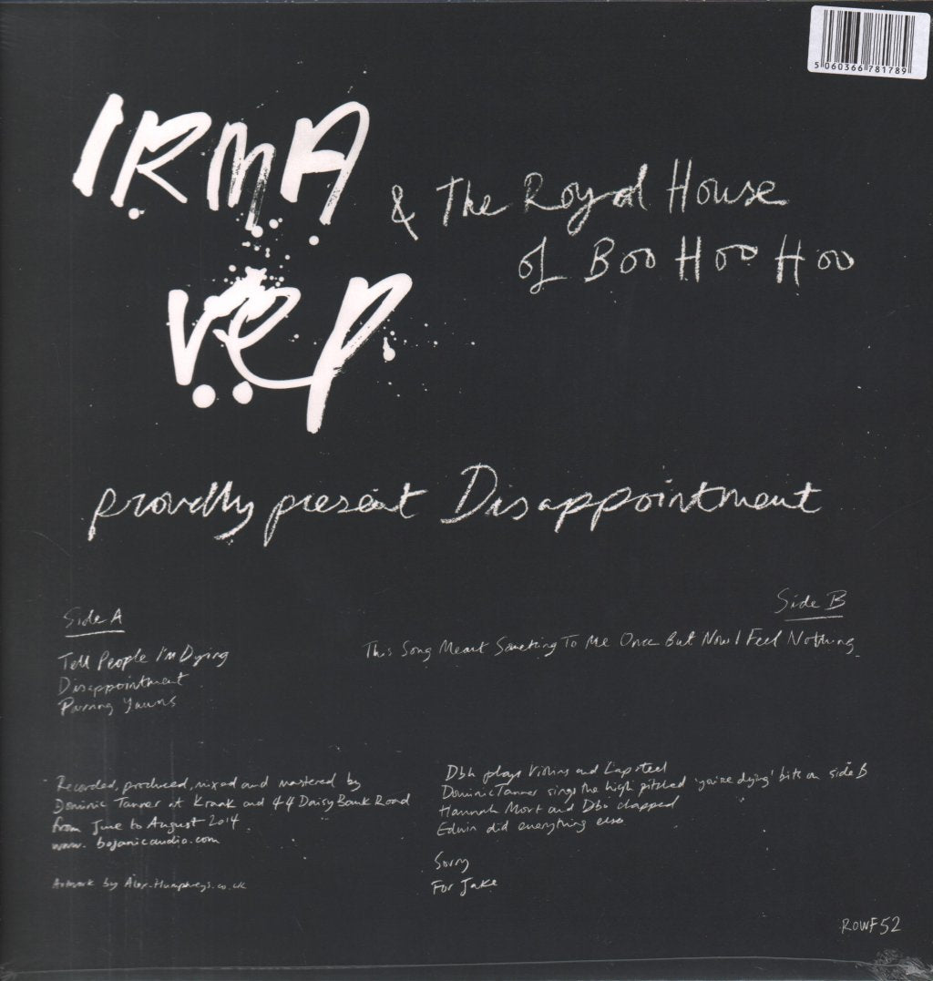 Irma Vep And The Royal House Of Boo Hoo Hoo - Disappointment - Lp