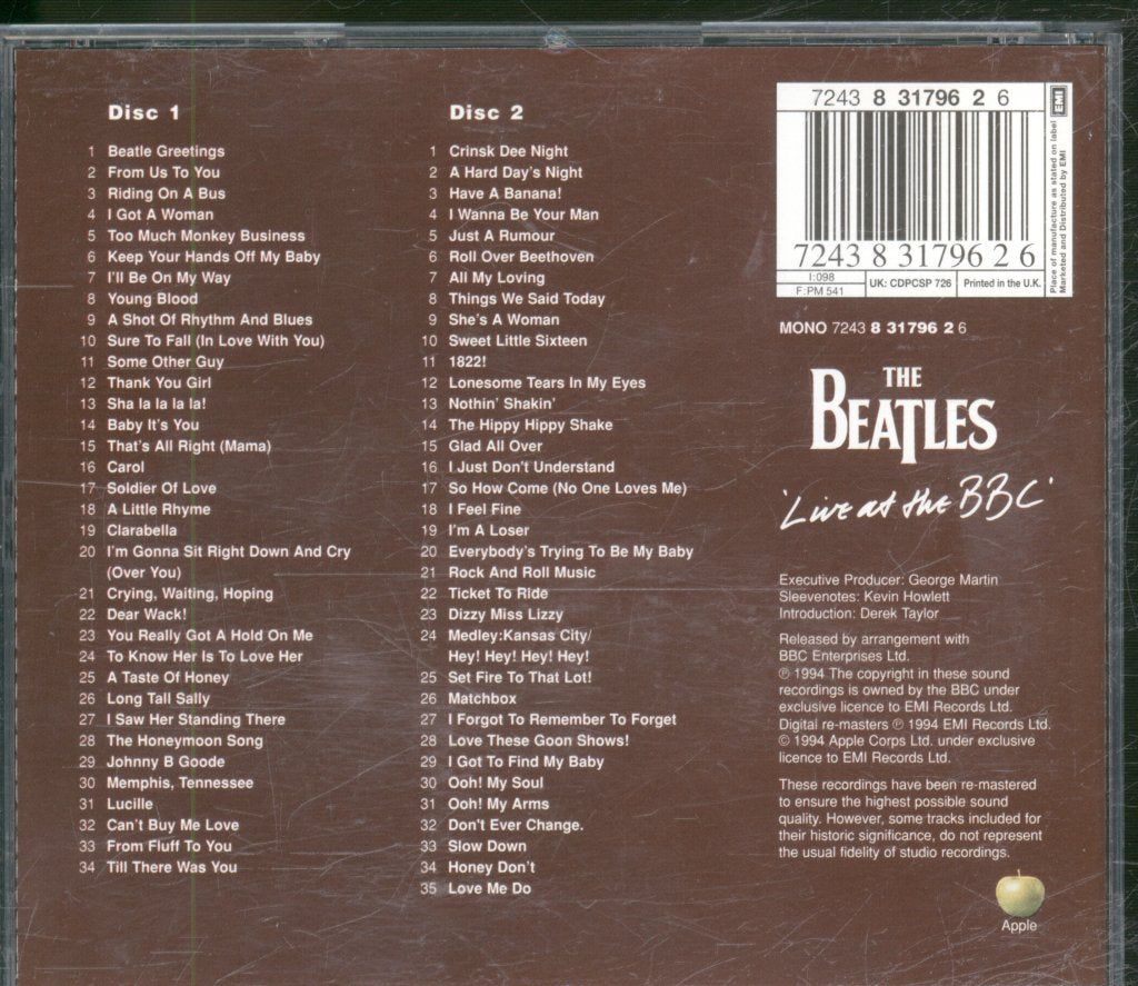 Beatles - Live At The Bbc - Double Cd