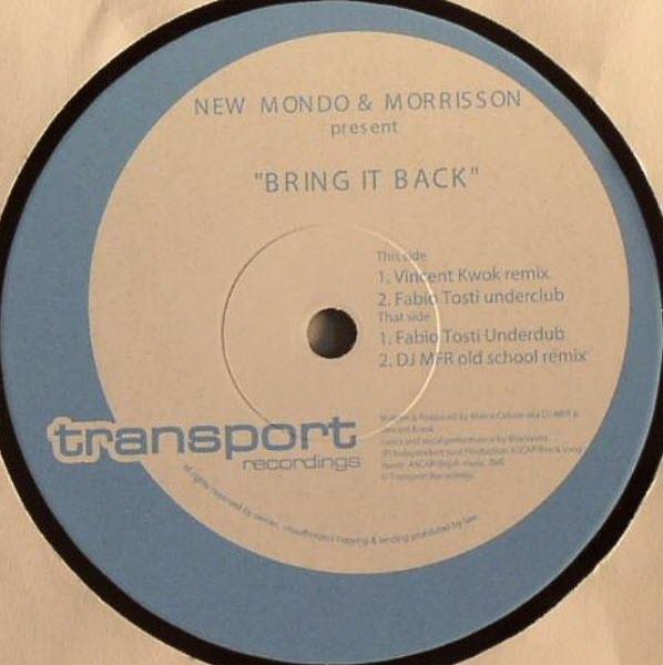 new mondo & morrison - Bring It Back - 12 Inch