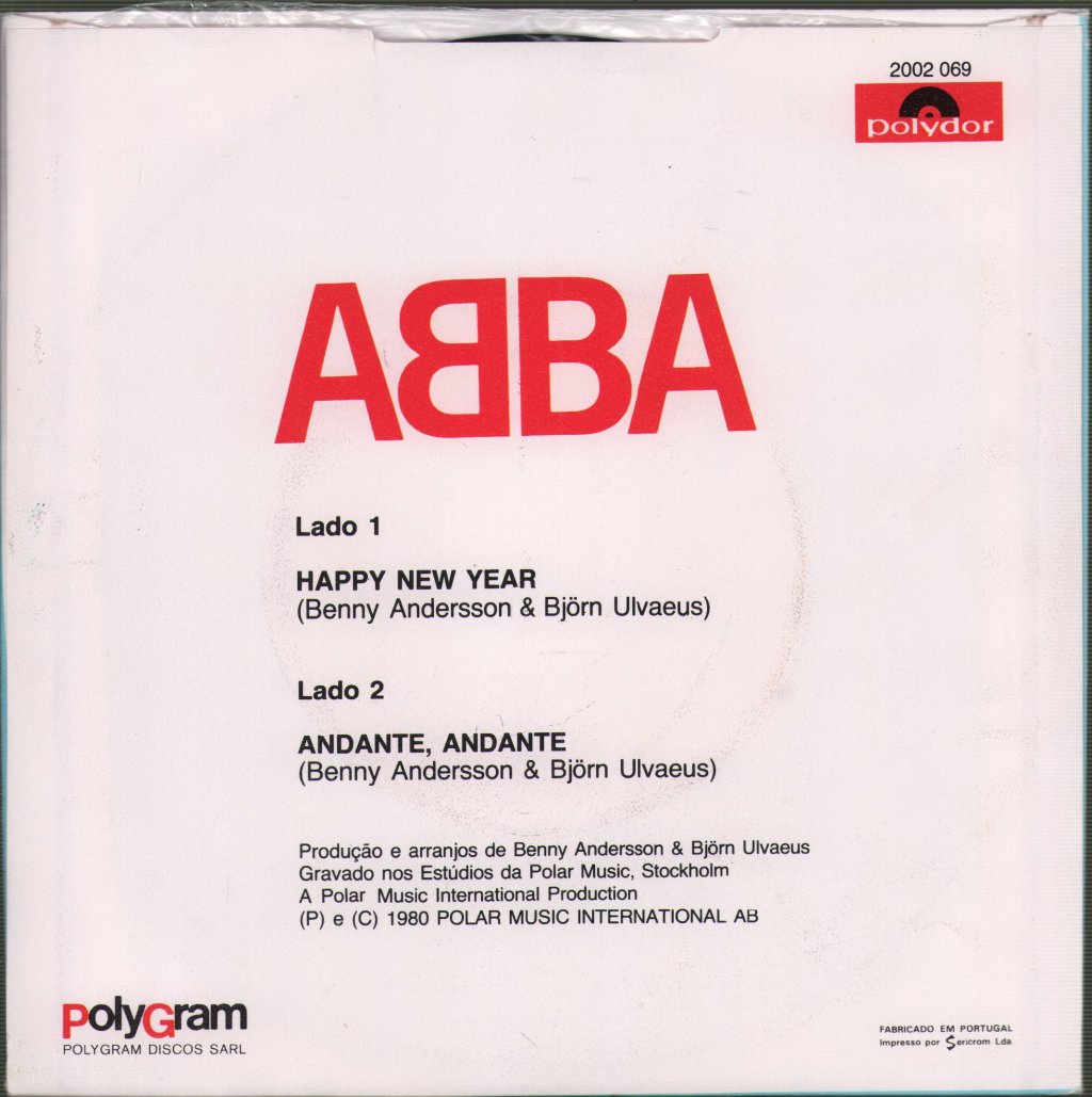 ABBA - Happy New Year • Andante, Andante - 7 Inch