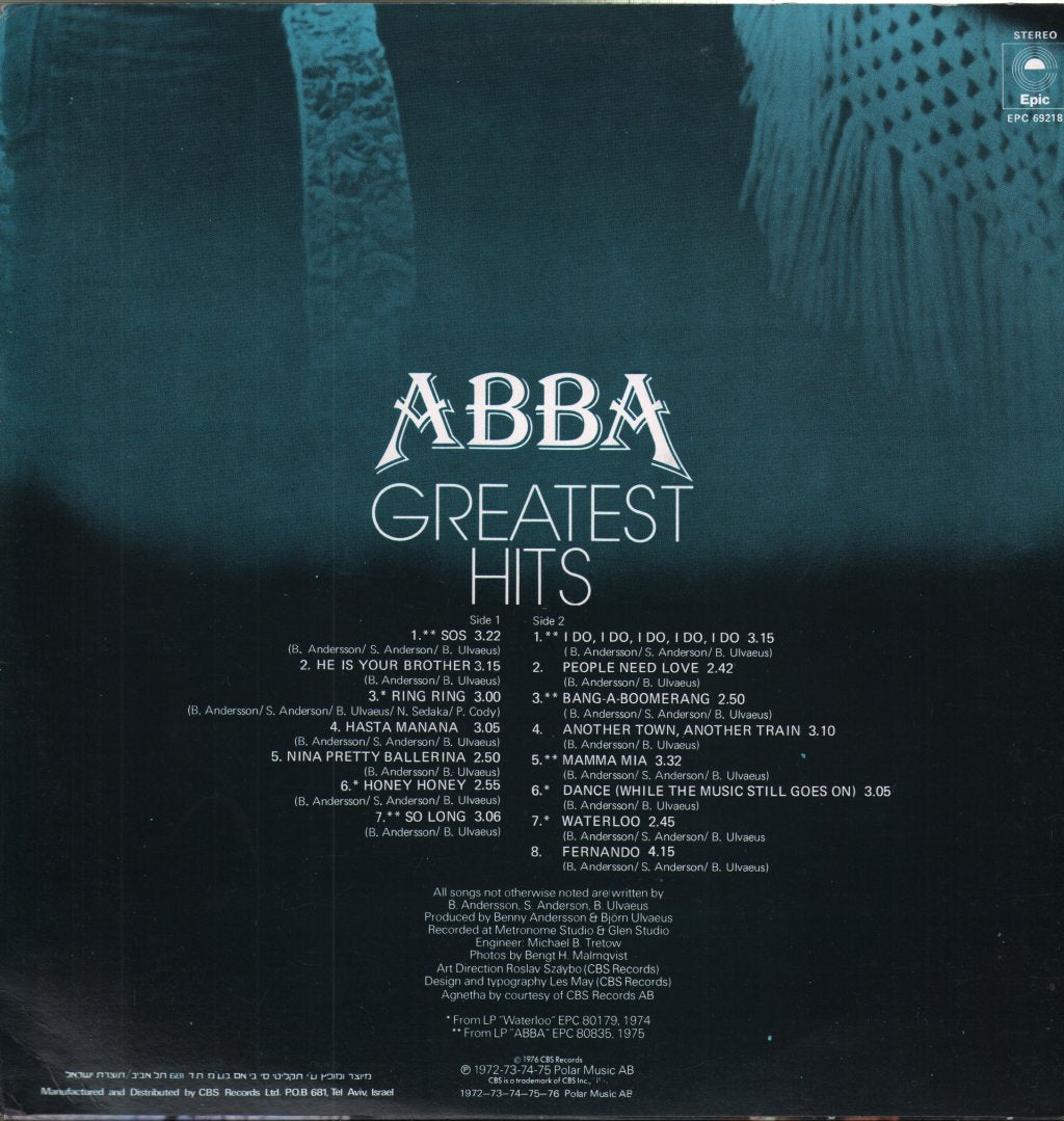 ABBA - Greatest Hits - Lp