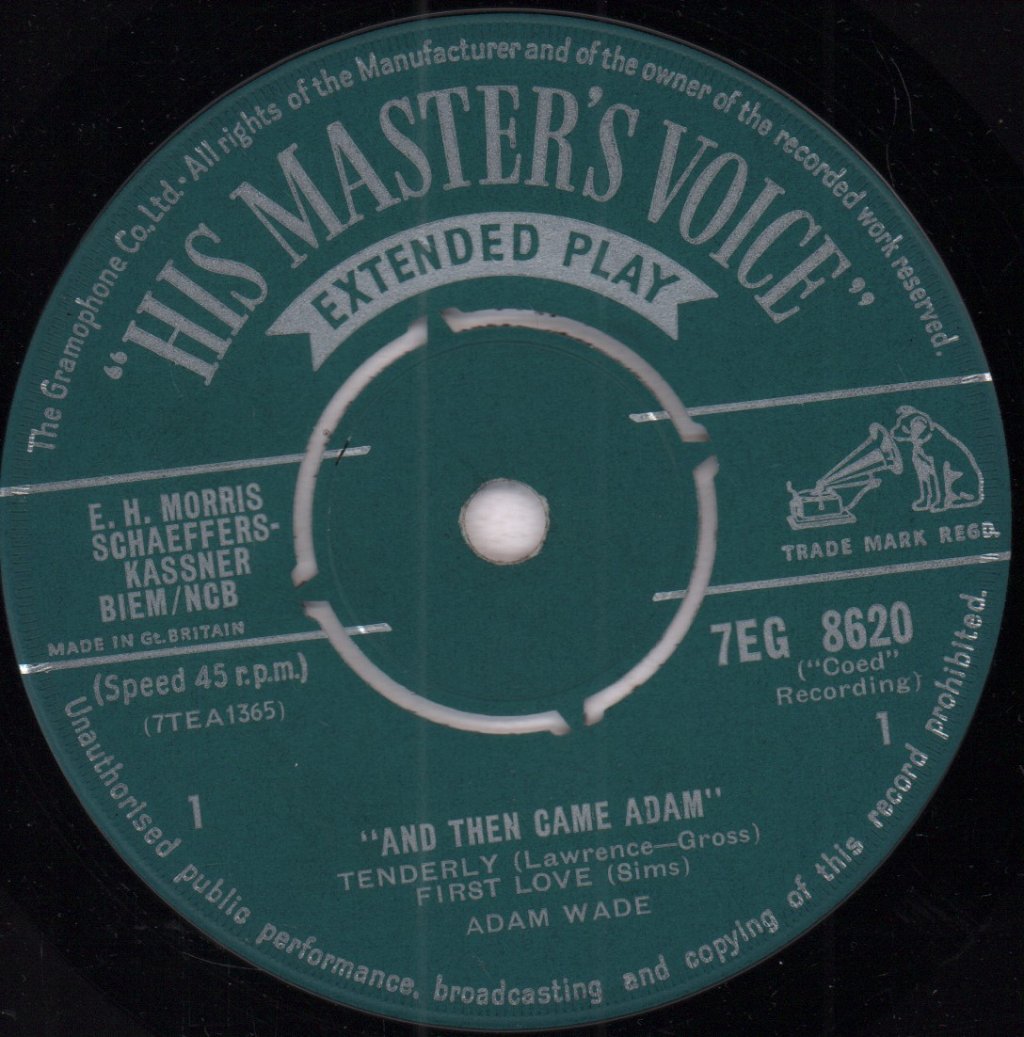 Adam Wade - and then came adam - 7 Inch