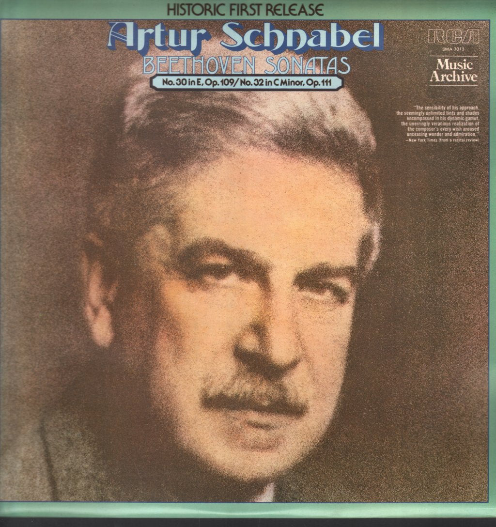 Artur Schnabel - Beethoven Sonatas No.30 In E Op.109 - Lp