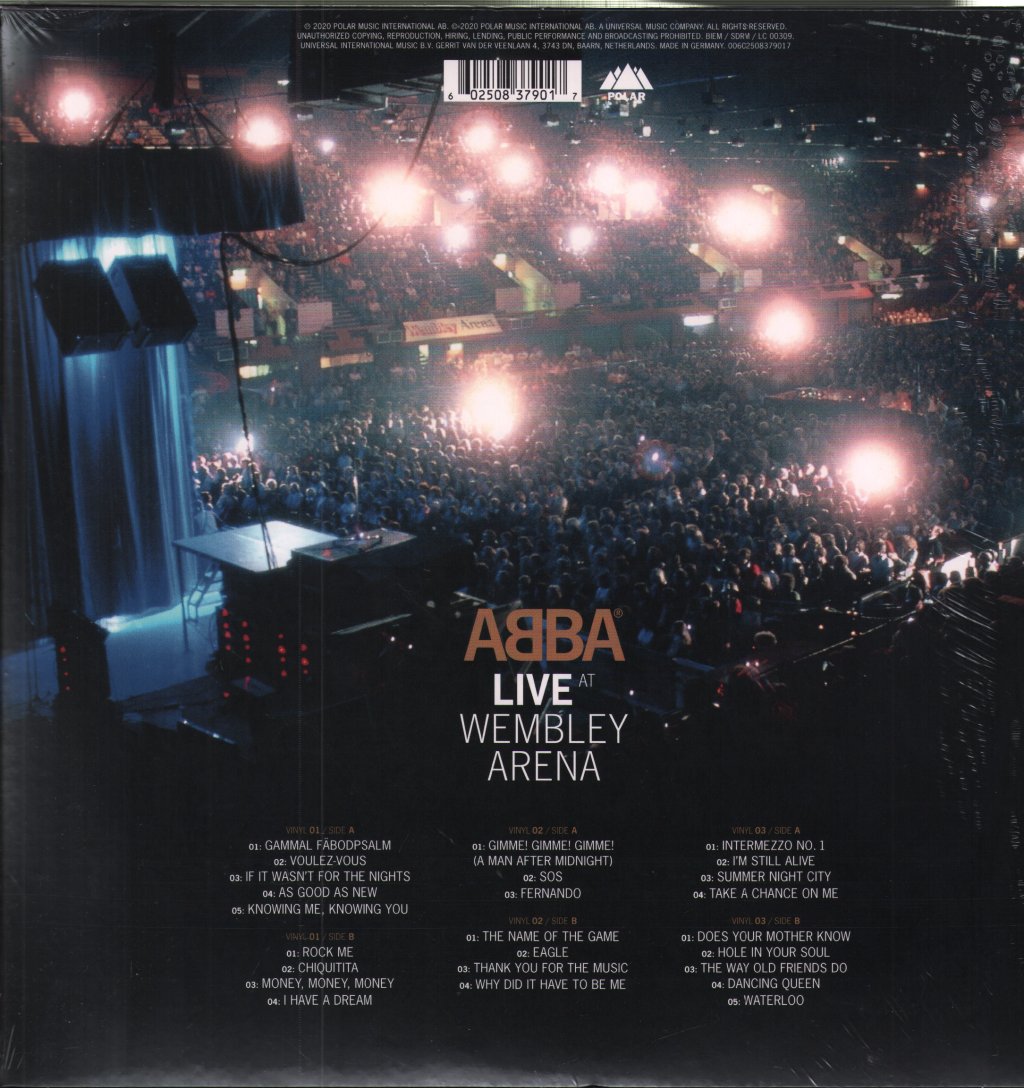 ABBA - Live At Wembley Arena - Triple Lp