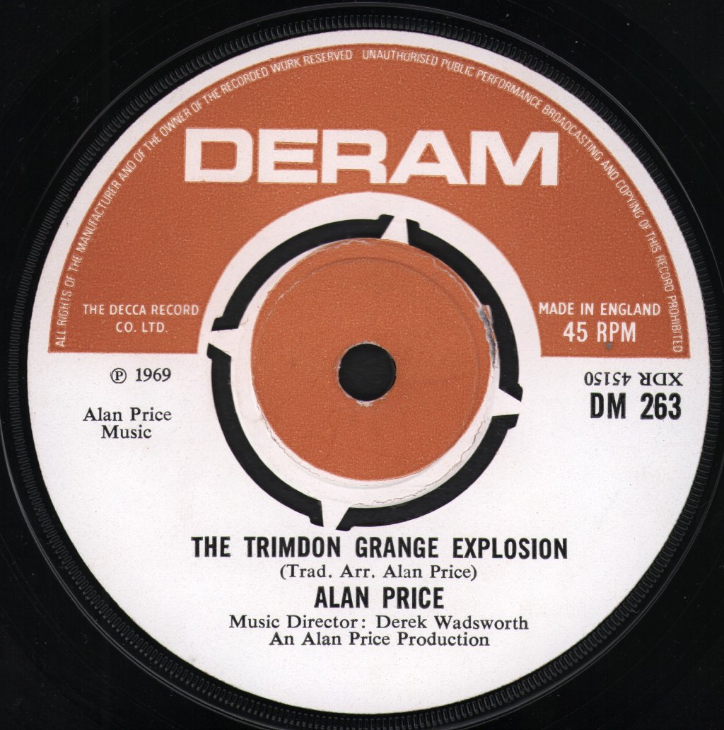 Alan Price - Trimdon Grange Explosion - 7 Inch