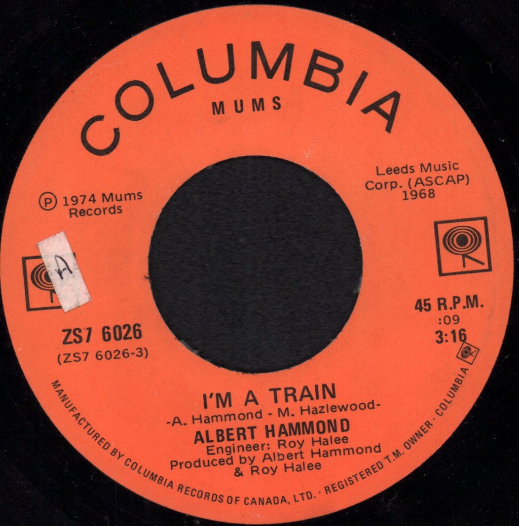 Albert Hammond - I'm A Train - 7 Inch