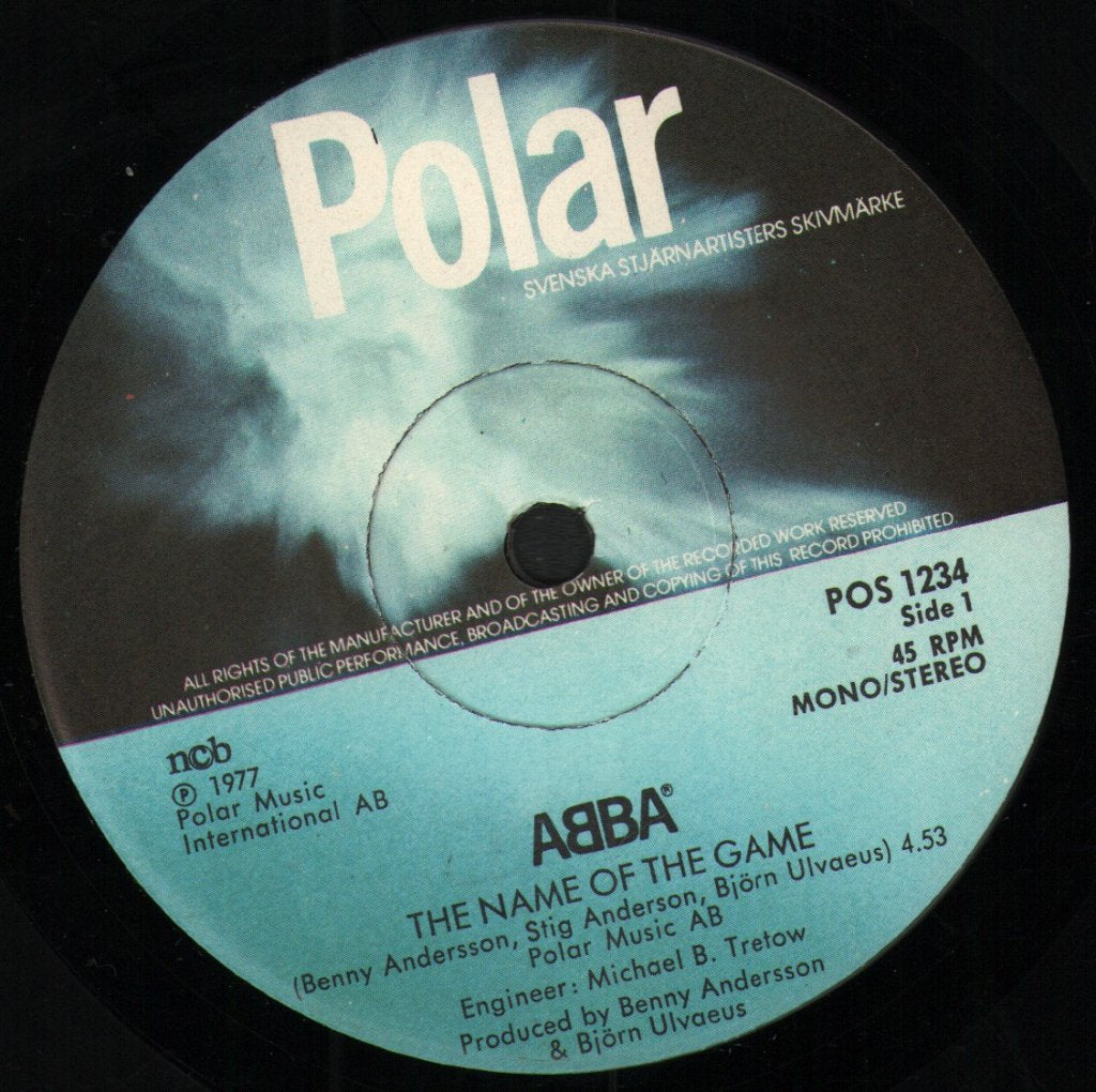 ABBA - Name Of The Game - 7 Inch