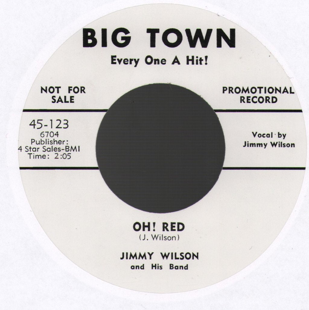 Jimmy Wilson - Jumpin' From Six To Six - 7 Inch