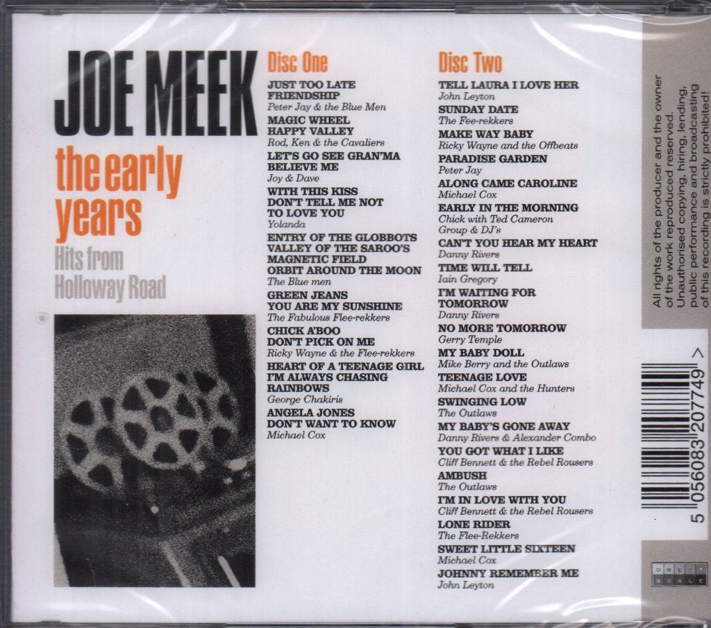 Joe Meek - early years hits from holloway road - Double Cd