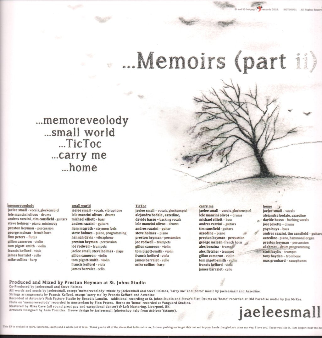 Jaelee Small - Memoirs part 2 - 12 Inch