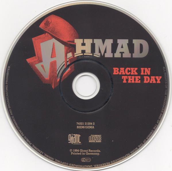 Ahmad - Back In The Day - Cd