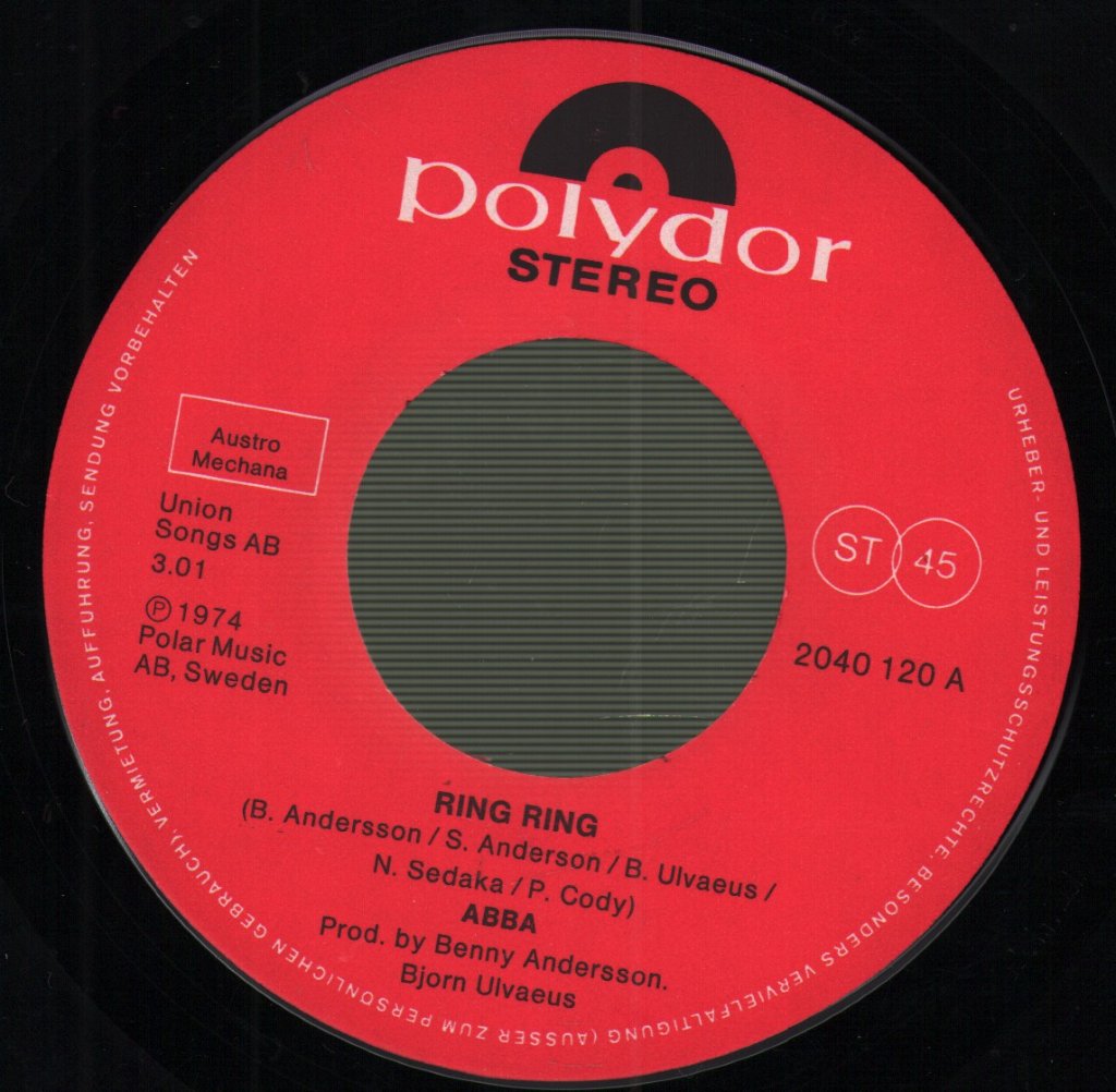 ABBA - Honey Honey / Ring Ring - 7 Inch