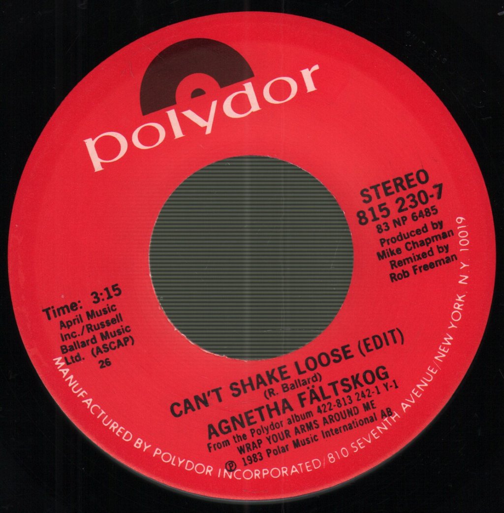 Agnetha Fältskog - Can't Shake Loose - 7 Inch