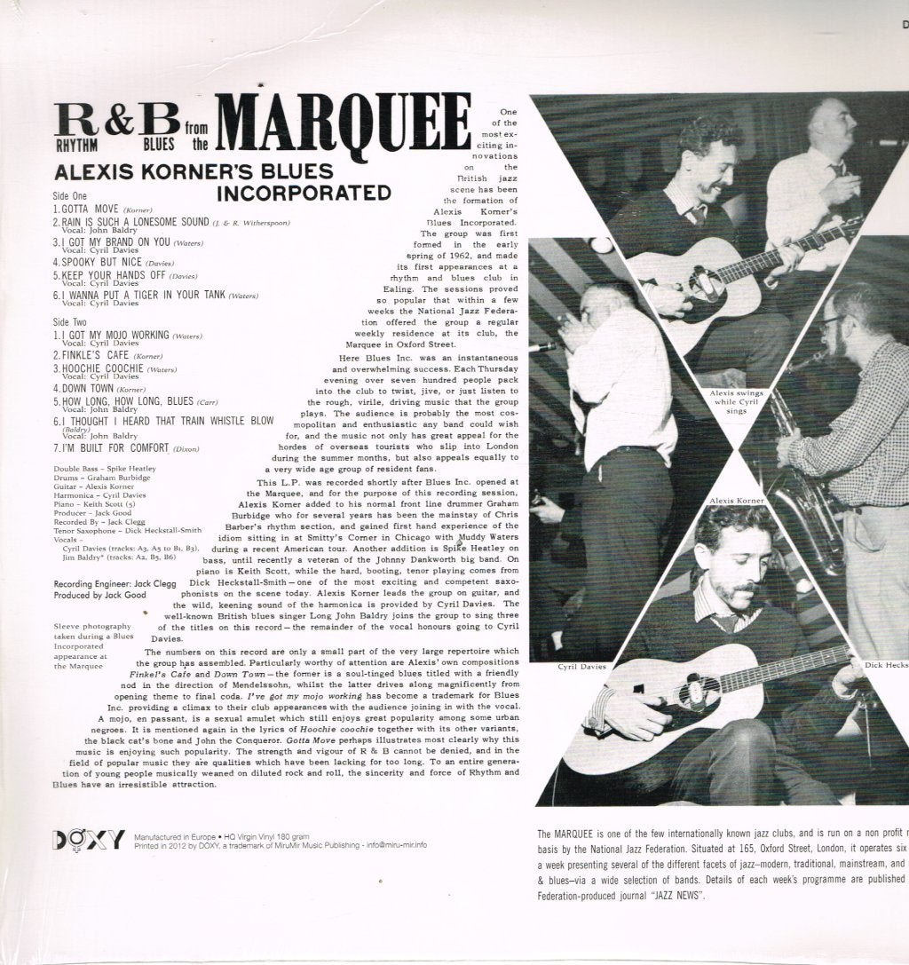 Alexis Korner's Blues Inc - R&B From The Marquee - Lp