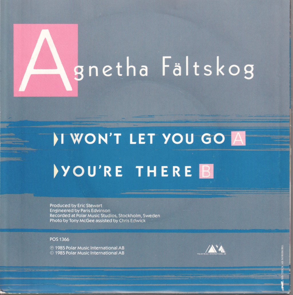 Agnetha Faltskog - I Won't Let You Go - 7 Inch