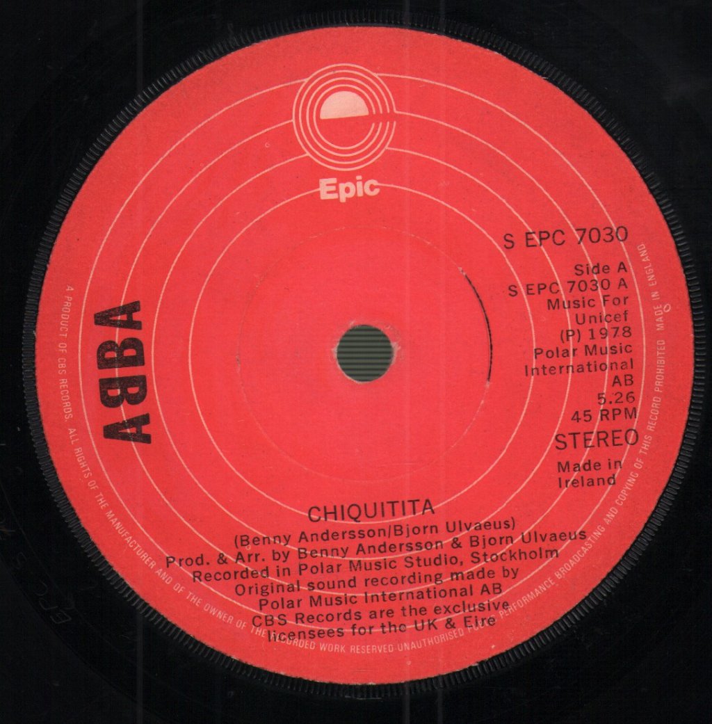 ABBA - Chiquitita - 7 Inch