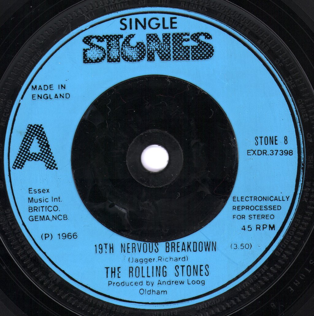 Rolling Stones - 19Th Nervous Breakdown - 7 Inch