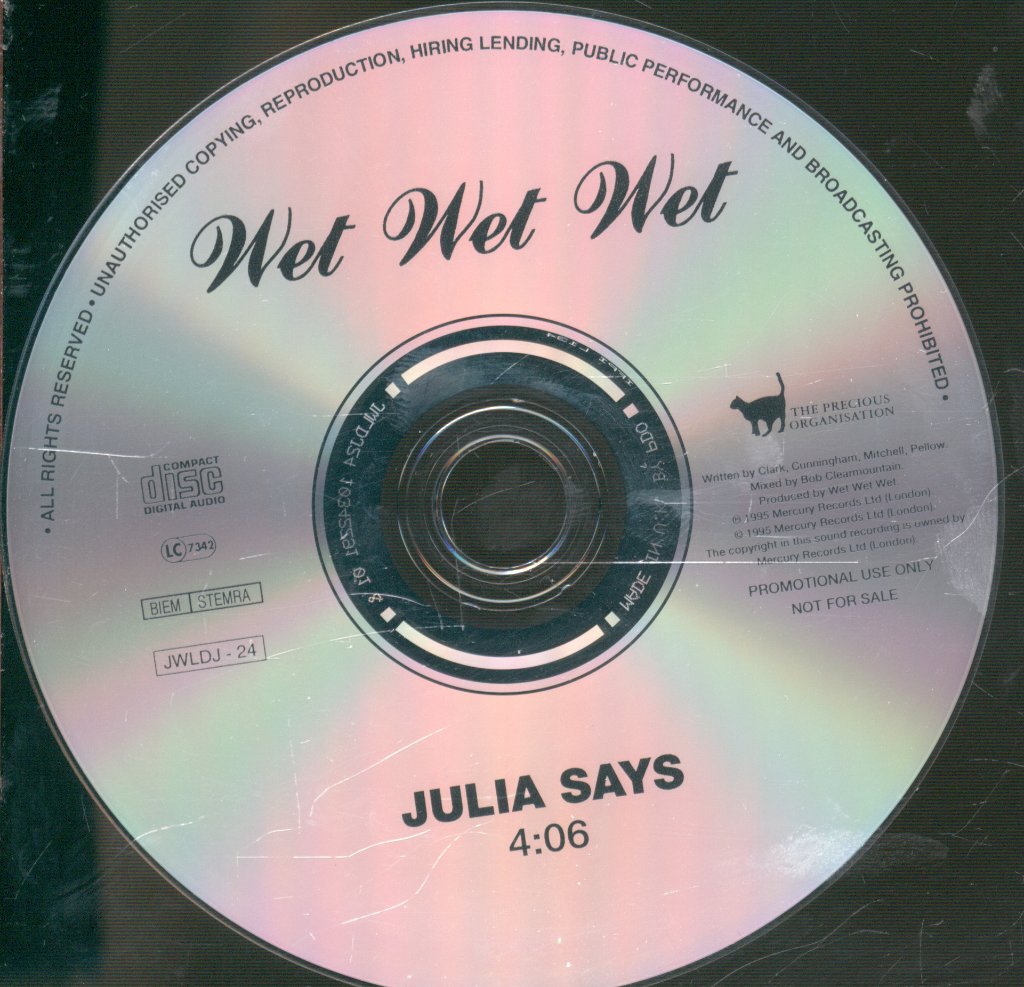 Wet Wet Wet - Julia Says - Cd