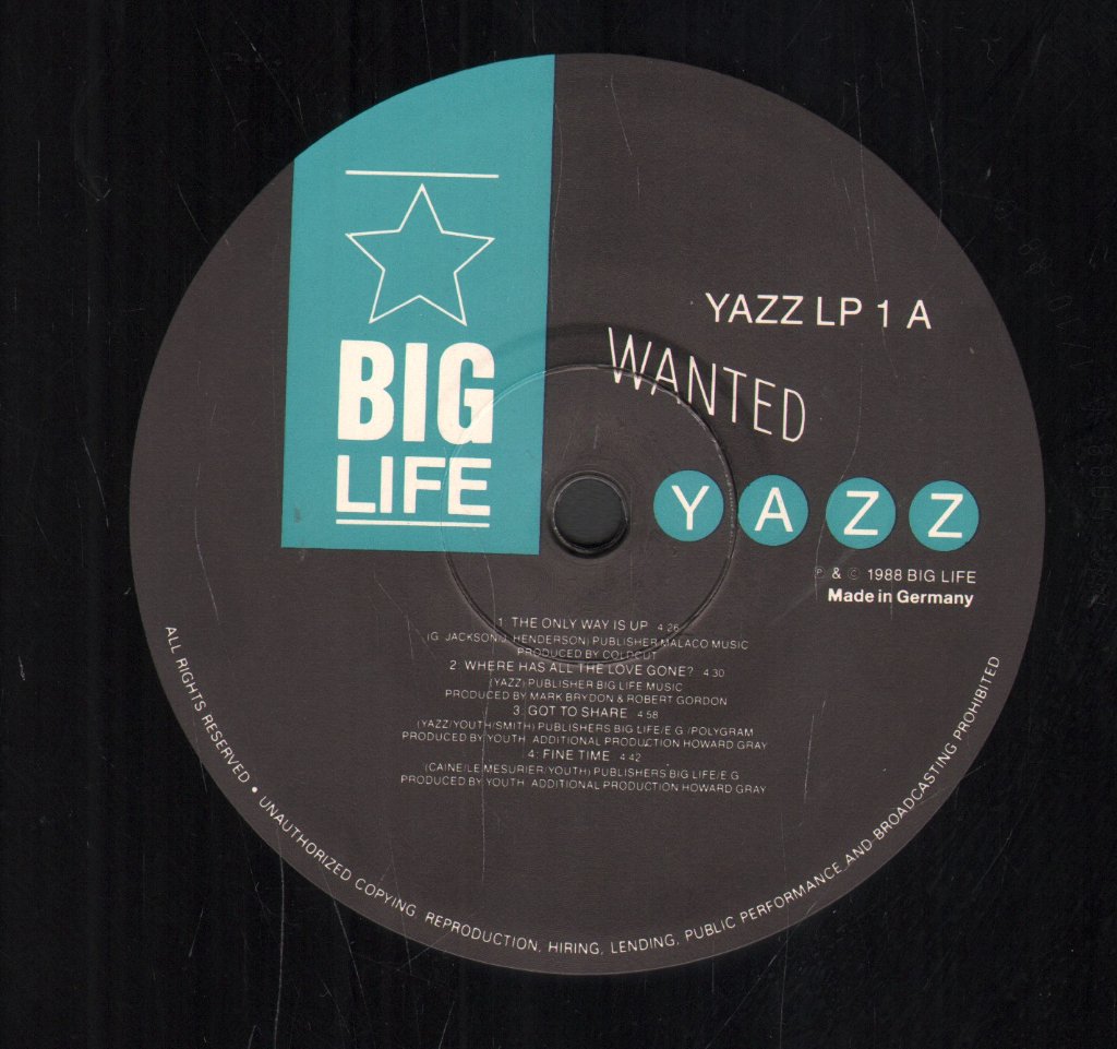 Yazz - Wanted - Lp