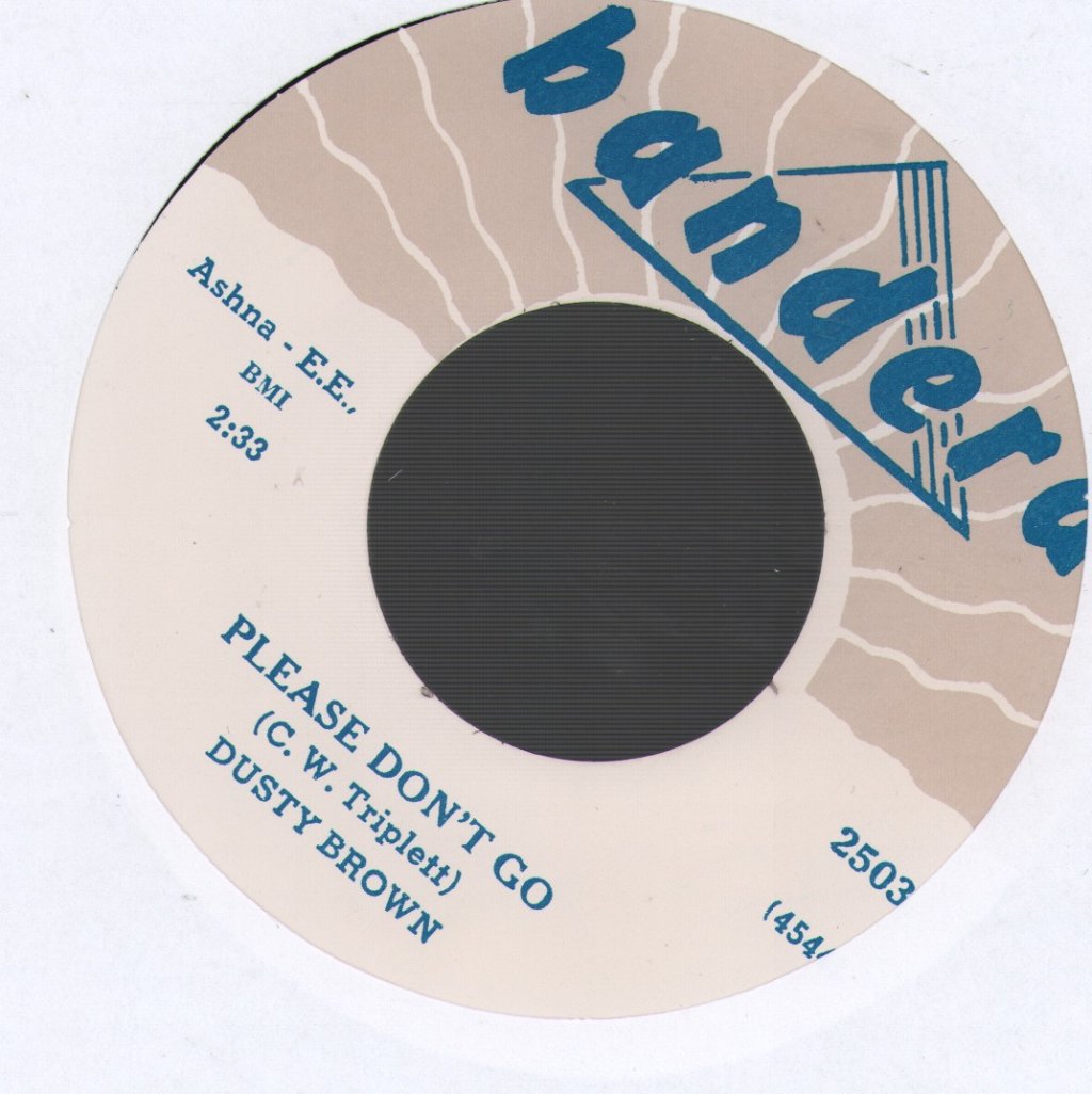 Dusty Brown - Well You Know - 7 Inch