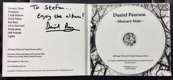 DANIEL PEARSON - Mercury State - Cd