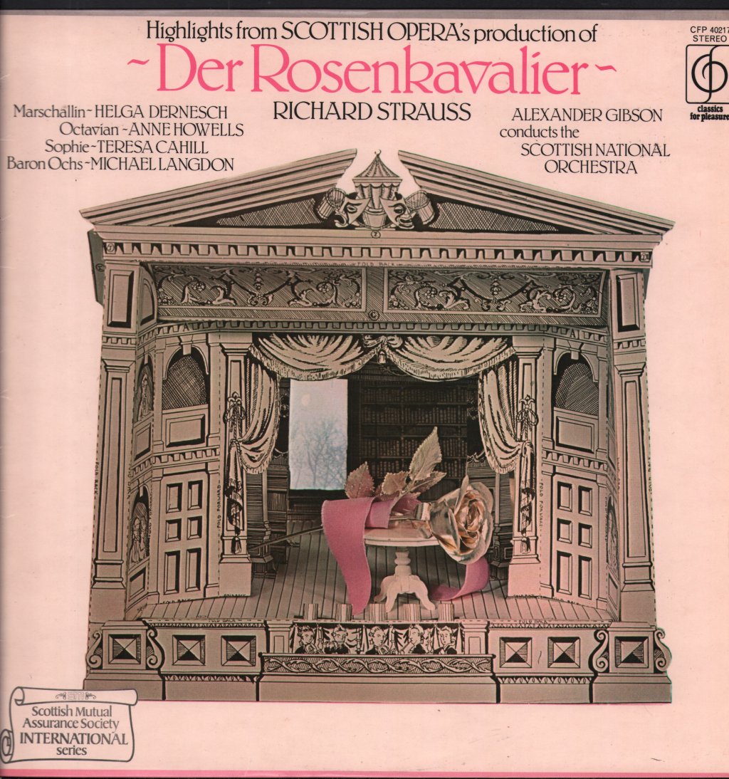 Alexander Gibson / Scottish National Orchestra - Richard Strauss - Highlights From Scottish Opera's Production Of Der Rosenkavalier - Lp