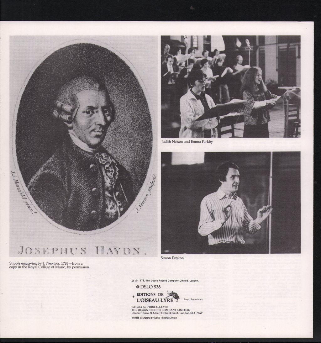 Academy Of Ancient Music - Franz Joseph Haydn - Missa Sancti Nicolai / Missa Brevis - Lp