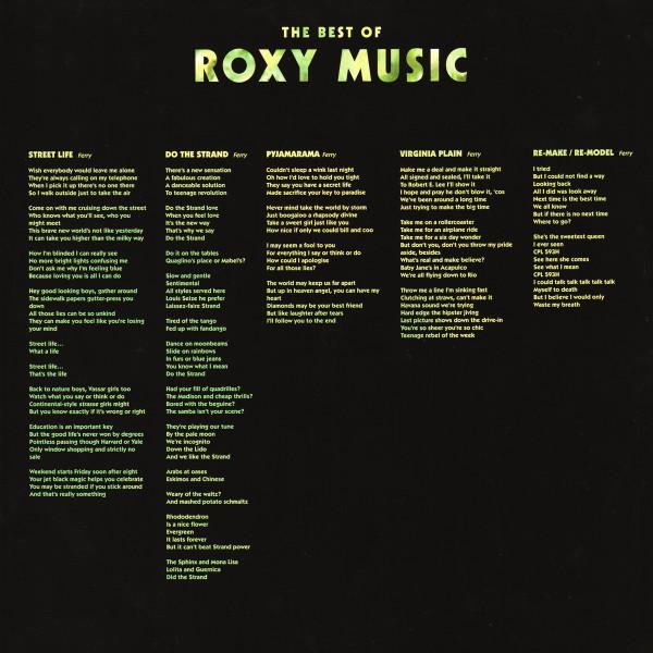 Roxy Music - Best Of Roxy Music - Double Lp