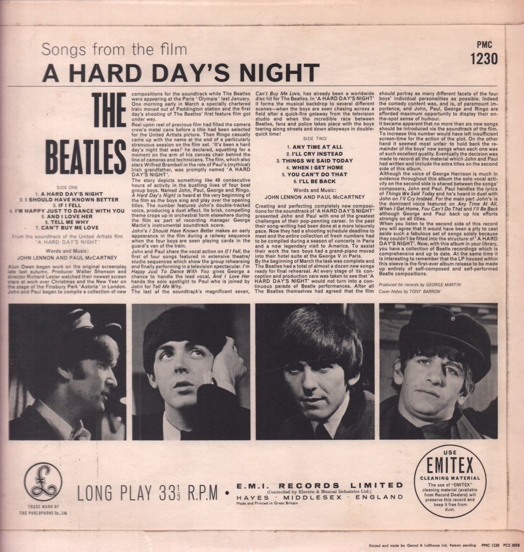 Beatles - A Hard Day's Night - Lp