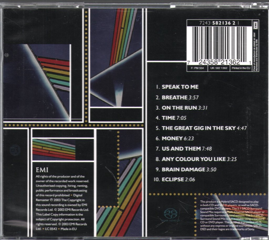 Pink Floyd - Dark Side Of The Moon - Cd