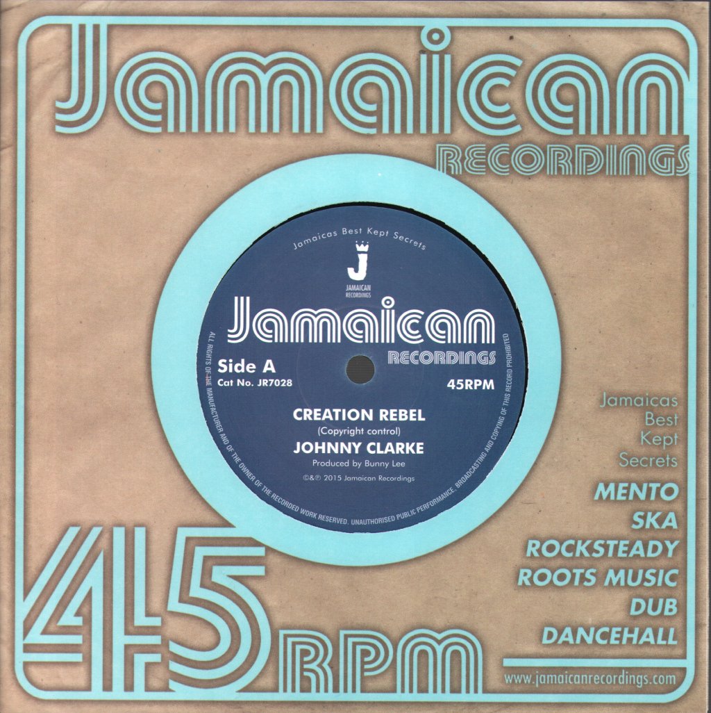 Johnny Clarke - Creation Rebel - 7 Inch