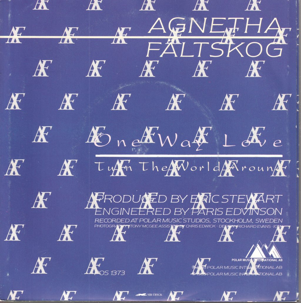 Agnetha Fältskog - One Way Love - 7 Inch