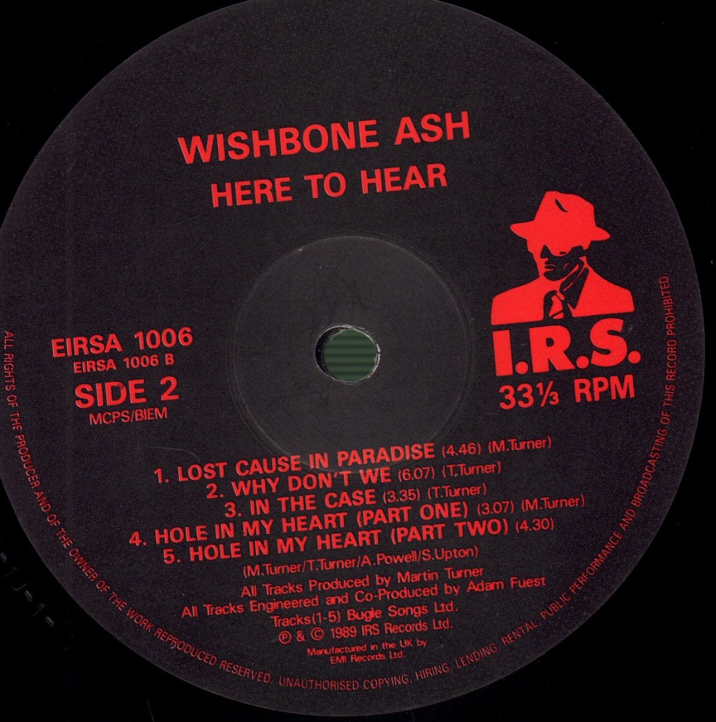 Wishbone Ash - Here To Hear - Lp