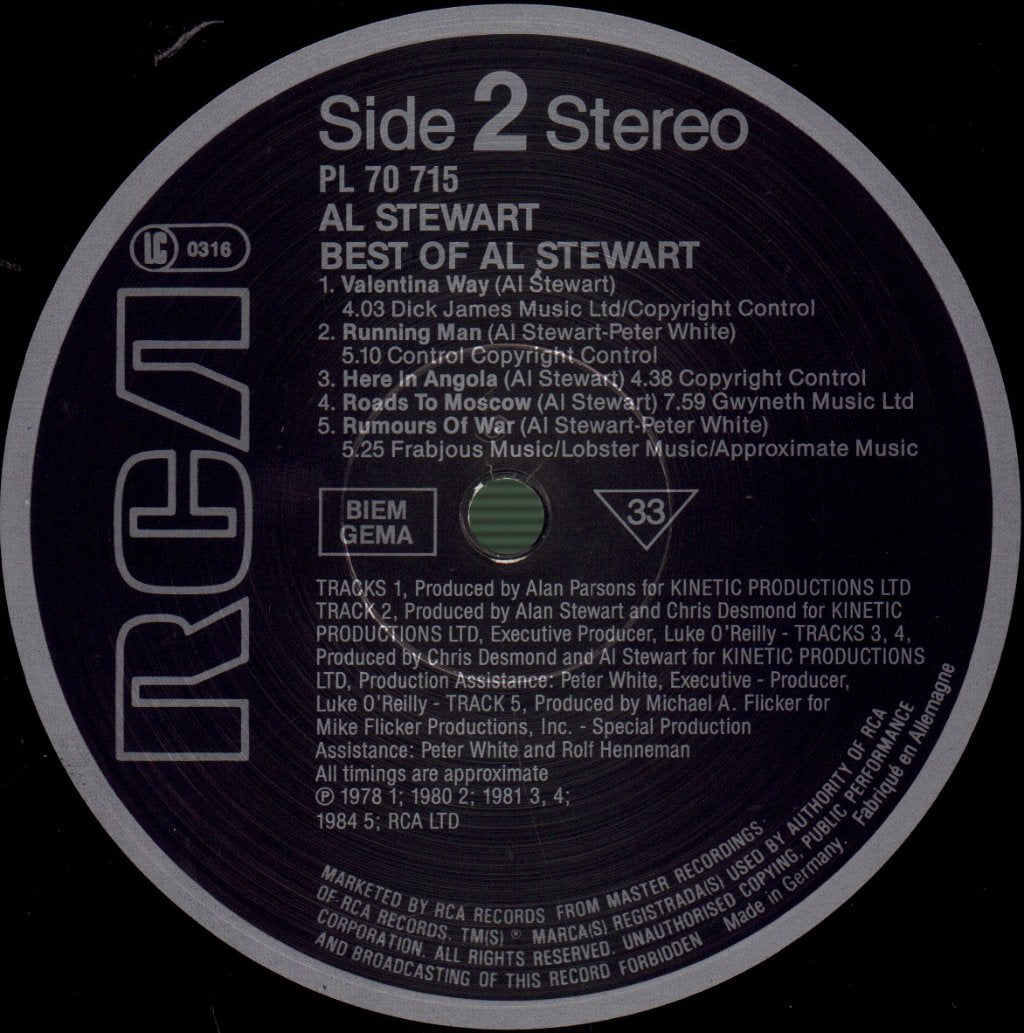 Al Stewart - Best Of - Lp