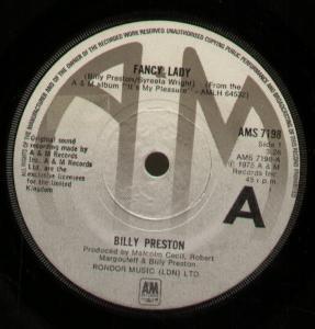 Billy Preston - Fancy Lady - 7 Inch