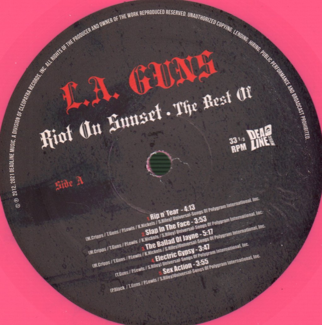 L.A. Guns - Riot On Sunset - The Best Of - Lp