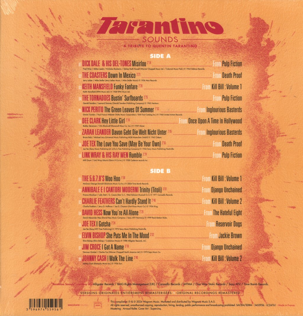 Various Artists - Tarantino Sounds - A Tribute To Quentin Tarantino - Lp