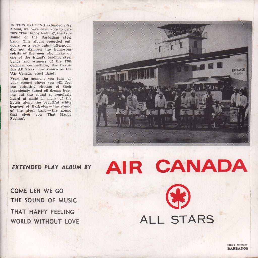 Air Canada Steel Band - Happy Feeling - 7 Inch