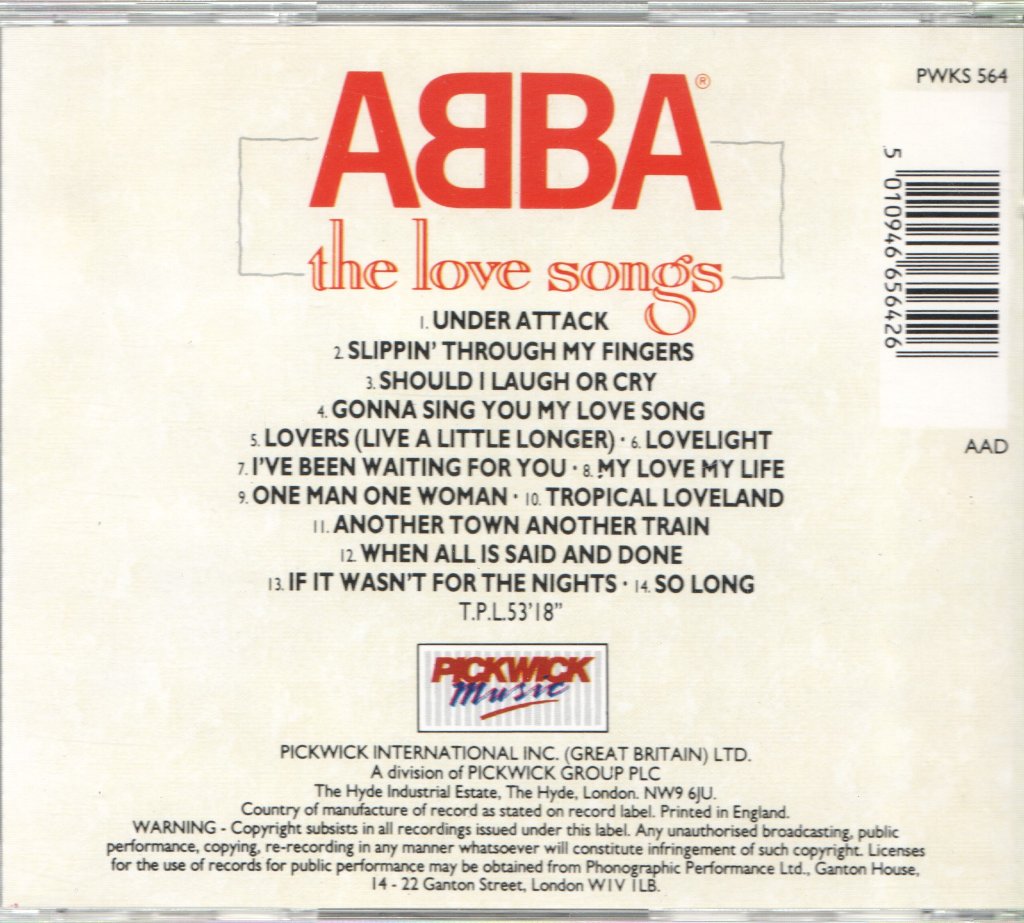 ABBA - Love Songs - Cd