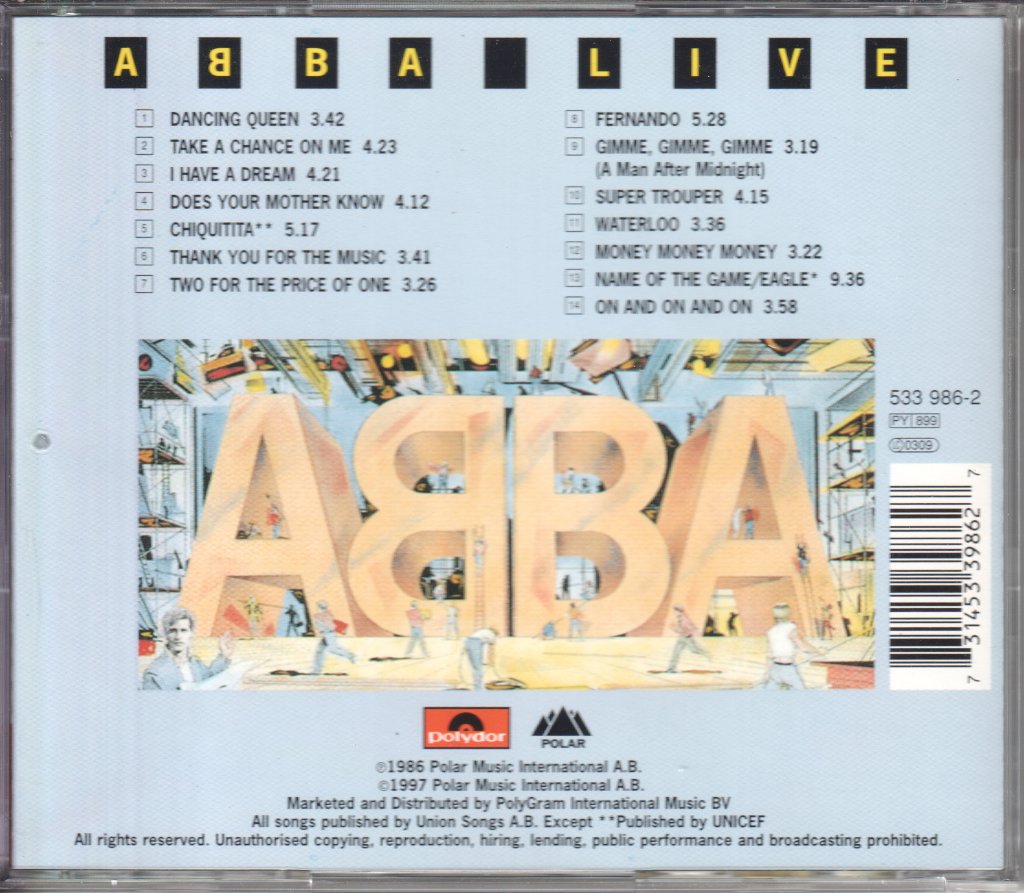 ABBA - Live - Cd