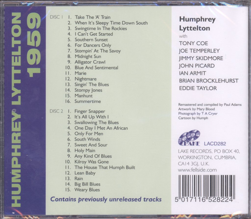 Humphrey Lyttelton - Humphrey Lyttelton 1959 - Double Cd