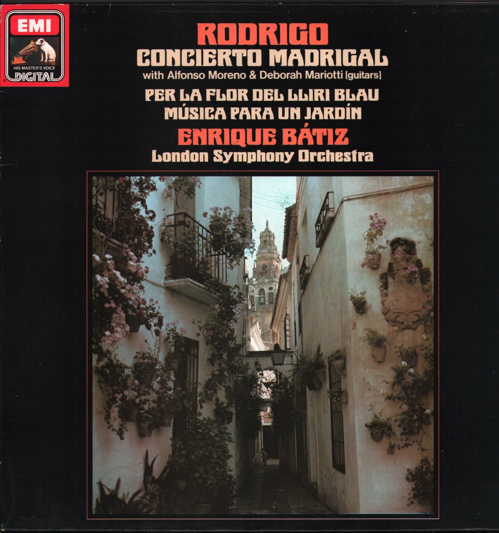 Alfonso Moreno / Deborah Mariotti / Enrique Batiz / London Symphony Orchestra - Rodrigo - Concerto Madrigal / Per La Flor Del Lliri Blau / Musica Para Un Jardin - Lp