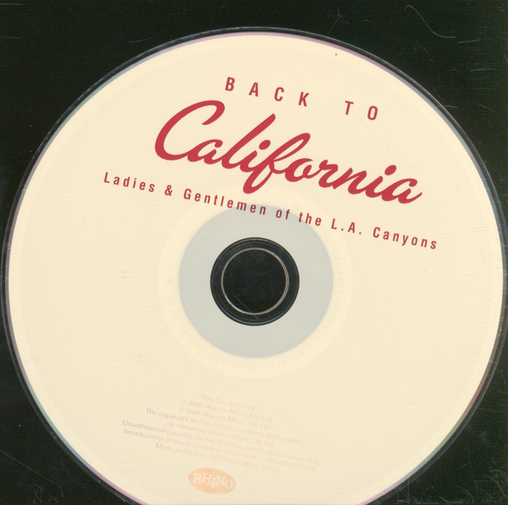 Various Artists - Back To California - Ladies & Gentlemen Of The L. A. Canyons - Cd