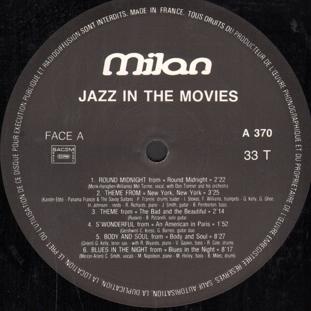 Various Artists - Jazz In The Movies - Lp