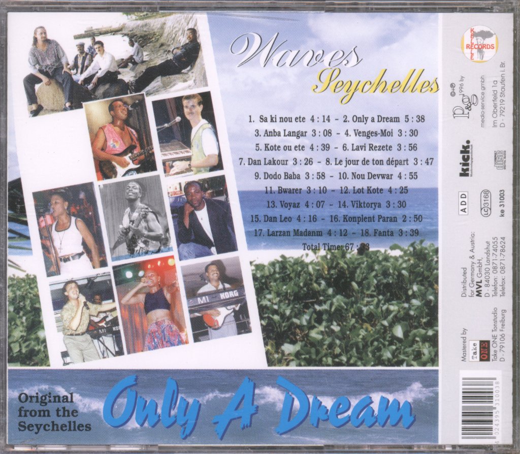 Waves Seychelles - Only A Dream - Cd