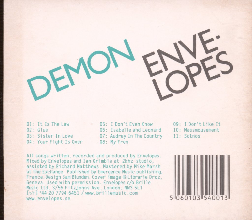 Envelopes - Demon - Cd