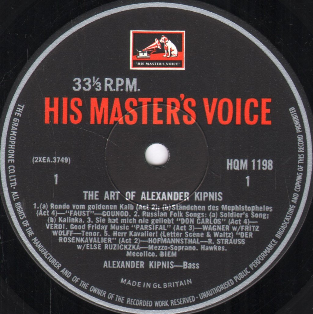 Alexander Kipnis - Art Of Alexander Kipnis - Lp