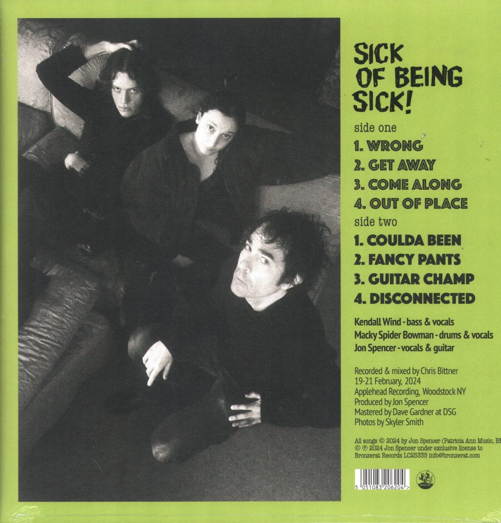 Jon Spencer - Sick of Being Sick! - Lp