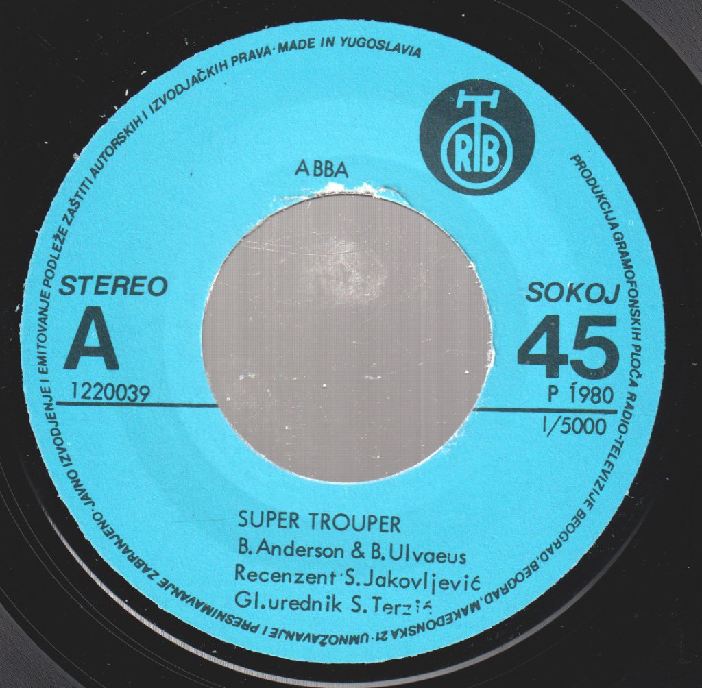 ABBA - Super Trouper / The Piper - 7 Inch